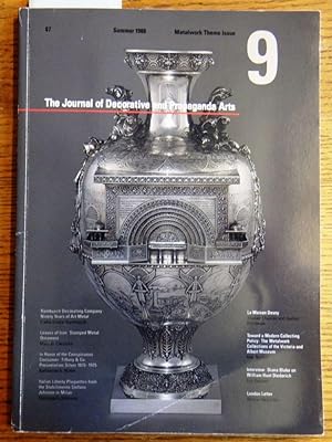 Imagen del vendedor de The Journal of Decorative and Propaganda Arts #9, Metalwork Theme Issue (Summer 1988) a la venta por Mullen Books, ABAA