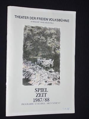 Bild des Verkufers fr Theater der Freien Volksbhne, Intendant: Hans Neuenfels, Spielzeit 1987/88. Programm, Ensemble, Abonnement zum Verkauf von Fast alles Theater! Antiquariat fr die darstellenden Knste