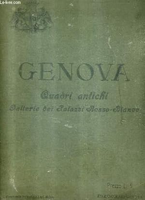 Image du vendeur pour GENOVA QUADRI ANTICHI GALLERIE DEI PALAZZI ROSSO BIANCO - PREZZO L.5. mis en vente par Le-Livre