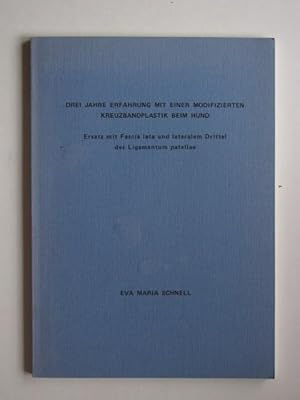 Bild des Verkufers fr Kreuzbandersatz beim Hund mit an der Tuberositas tibiae gestielter Faszie und lateralem Drittel des Ligamentum patellae (Diss.). zum Verkauf von Antiquariat Heureka