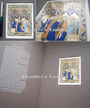 Le Psautier de Saint Louis. Handvergoldeter Faksimiledruck der Miniatur Josef und seine Brüder, P...