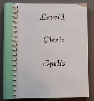 CLERIC SPELLS - Level 1 - 7