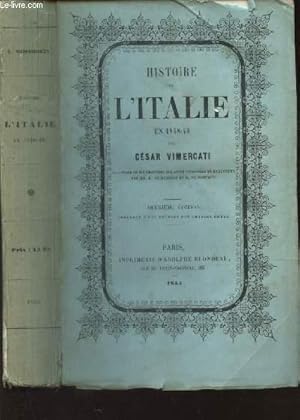 Bild des Verkufers fr HISTOIRE DE L'ITALIE EN 1848-49 (TOME 1 ?) - Prcd d" une prface par Charles Hertz / DEUXIEME EDITION zum Verkauf von Le-Livre