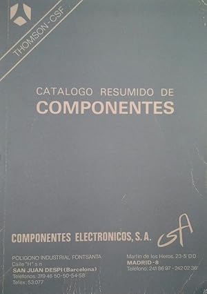 CATÁLOGO RESUMIDO DE COMPONENTES