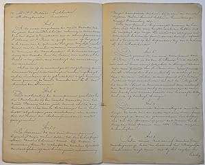 Manuscript 1857 | Reglement voor de Stads Aalmoezenierskamer te Utrecht, d.d. 11-11-1857, 4 pp. F...