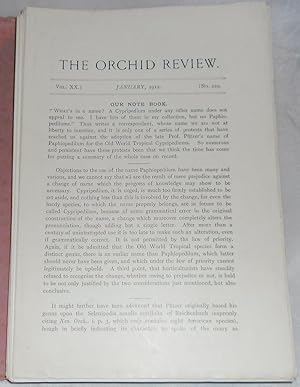 The Orchid Review: Vol. XX. No. 229-240, 1912