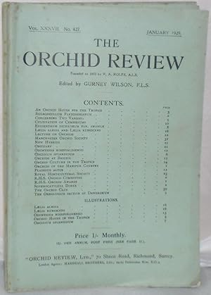 The Orchid Review: Vol. XXXVII. No. 427-433, 435-438, 1929