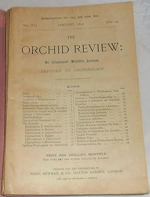 The Orchid Review: Vol. III. No. 25-36, 1895
