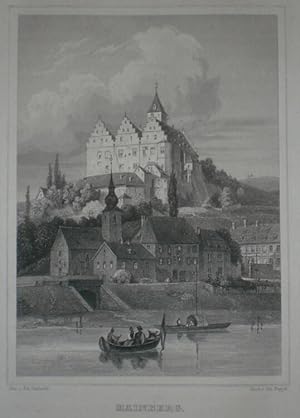 Immagine del venditore per Mainberg. Ansicht mit Schloss. venduto da Antiquariat Rainer Schlicht