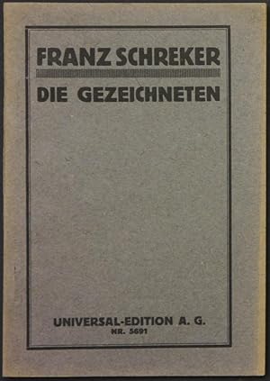 Seller image for Die Gezeichneten. Oper in drei Aufzgen. for sale by Antiquariat Rainer Schlicht