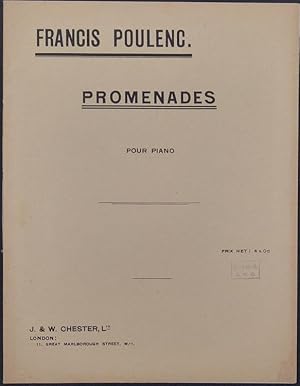 Image du vendeur pour Promenades pour Piano 1. A Pied. 2. En Auto. 3. A Cheval. 4. En Bateau. 5. En Avion. 6. En Autobus. 7. En Voiture. 8. En Chemin de Fer. 9. A Bicyclette. 10. En Diligence. mis en vente par Antiquariat Rainer Schlicht