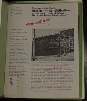 Seller image for Storefront rehabilitation: A 19th century commercial building, the Harding Building, Jackson, Mississippi (Preservation case studies) for sale by GuthrieBooks