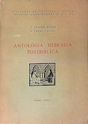 Seller image for Antologa hebraica postbblica for sale by LibroUsado | TikBooks