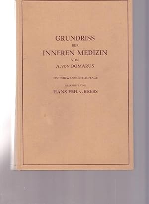 Image du vendeur pour Grundriss der inneren Medizin. mis en vente par Ant. Abrechnungs- und Forstservice ISHGW