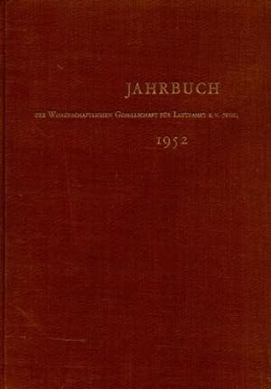 Seller image for Jahrbuch 1952 der Wissenschaftlichen Gesellschaft fr Luftfahrt e.V. ( WGL), Mit den Vortrgen der Luftfahrtwissenschaftlichen Tagung in Braunschweig vom 21. bis 23. April 1952 for sale by Antiquariat Lindbergh