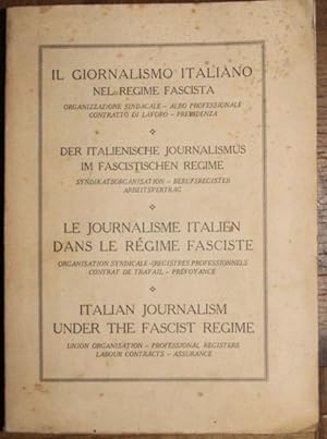 Internationale Presseausstellung Köln Der Italienische Journalismus im fascistischen Regime Syndi...