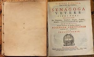 Bild des Verkufers fr Synagoga Vetere Libri tres : Quibus tum de Nominibus, Structura, Origine, Praefectis, Ministris, & Sacris Synagogarum, agitur; tum praecipve, fromam regiminis & Ministerii Earum in Ecclesiam Christianam translatam esse, demonstratur : cum prolegomenis. zum Verkauf von Antiquariat im OPUS, Silvia Morch-Israel