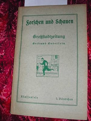 Immagine del venditore per Gro�stadtzeitung. venduto da Antiquariat im OPUS, Silvia Morch-Israel