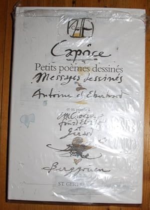 Caprice.Petits poems dessines Messages dessines a antoine et Eberhard.