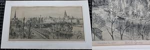 Lithographie Frankfurt im Jahre 1939