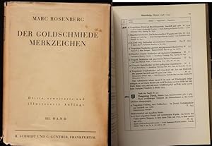 Der Goldschmiede Merkzeichen (Dritter Band apart) Deutschland N-Z