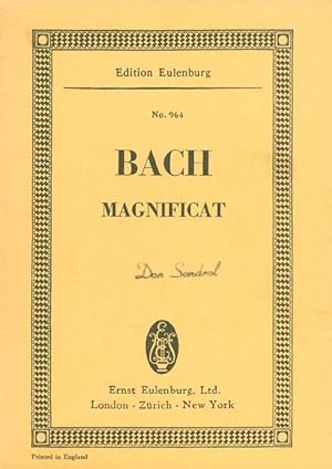 Image du vendeur pour Magnificat (Eulenburg No. 964) mis en vente par The Haunted Bookshop, LLC