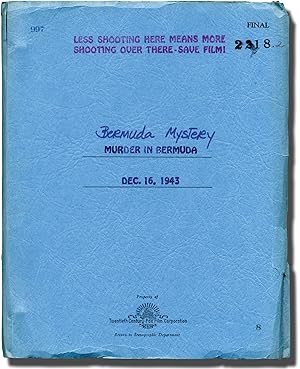Bild des Verkufers fr Bermuda Mystery [Murder in Bermuda] (Original screenplay for the 1944 film) zum Verkauf von Royal Books, Inc., ABAA