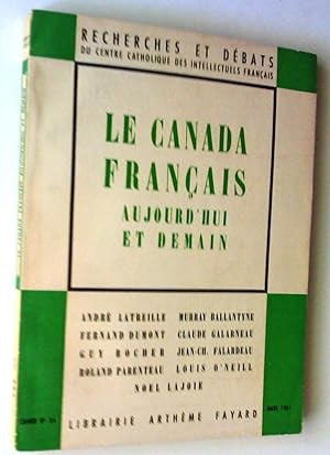 Le Canada français aujourd'hui et demain