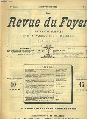 Seller image for LA REVUE DU FOYER. LETTRES, SCIENCES, ARTS, AGRICULTURE, INDUSTRIE. 3e annee N4. LA TUBERCULOSE, LES BRIMADES, LE BRIZOUARD, LA LIQUEUR DE LA GRANDE-CHARTREUSE. for sale by Le-Livre