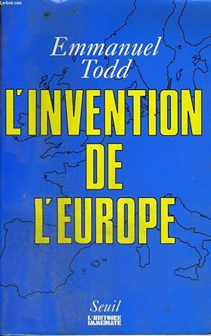 Image du vendeur pour L'Invention de l'Europe mis en vente par Le-Livre