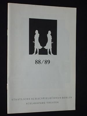 Bild des Verkufers fr Staatliche Schauspielbhnen Berlin, Schlopark-Theater. Heft 3, Spielzeit 1988/89 zum Verkauf von Fast alles Theater! Antiquariat fr die darstellenden Knste