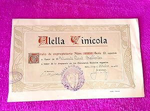 ACCION, ALELLA VINICOLA, AÑO 1964