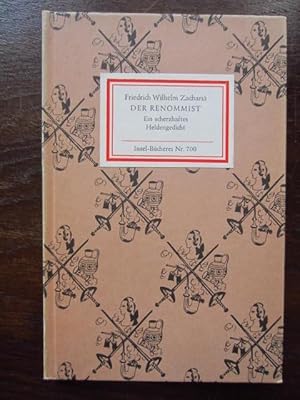 Seller image for Der Renommist. Ein scherzhaftes Heldengedicht. Insel-Bcherei Nr. 700 for sale by Rudi Euchler Buchhandlung & Antiquariat