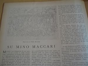 SU MINO MACCARI. riflessione affettiuosa di GUTTUSO apparsa sul numero 12 del 15 agosto 1940 (pag...