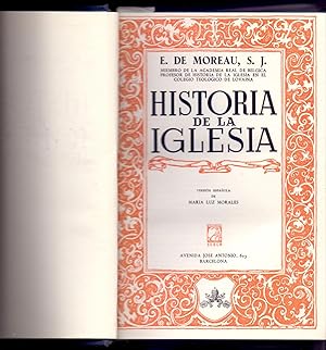 Seller image for HISTORIA DE LA IGLESIA for sale by Libreria 7 Soles