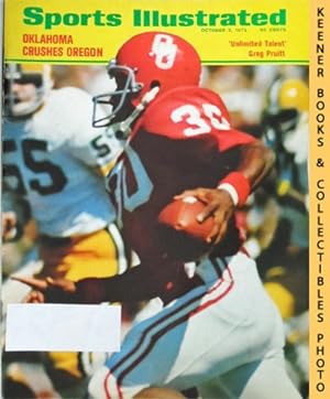 Sports Illustrated Magazine, October 2, 1972: Vol 37, No. 14 : Oklahoma Crushes Oregon - Unlimite...