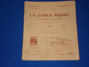 Seller image for La Table Ronde. Revue Mensuelle 2me anne N10. 25 Juillet 1921 for sale by Emmanuelle Morin