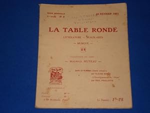 Seller image for La Table Ronde. Revue Mensuelle 2me anne N5. 25 Fev. 1921 for sale by Emmanuelle Morin