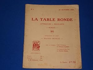 Seller image for La Table Ronde. 25 Oct. 1920. N1 for sale by Emmanuelle Morin