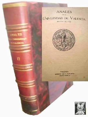 ANALES DE LA UNIVERSIDAD DE VALENCIA. AÑO II, 1921-1922