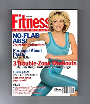 Fitness Magazine - March, 1996. Marla Maples Trump cover. Marla's Muscles, Pasta Paranoia, No-Fla...