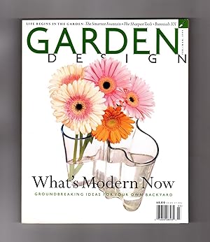 Garden Design Magazine - February - March, 1999. Cover: Gerber Daisies. Smartest Fountain; Bienni...