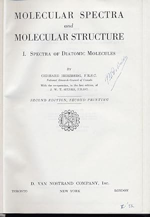 Molecular spectra and molecular structure. I: Spectra of diatomic molecules
