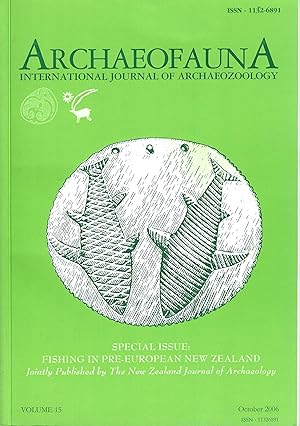 Archaeofauna. International Journal of Archaeozoology. Volumen 15. Special Issue: Fishing in pre-...