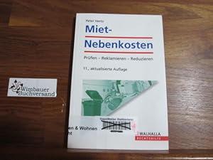 Image du vendeur pour Miet-Nebenkosten : prfen, reklamieren, reduzieren. Peter Hertz mis en vente par Antiquariat im Kaiserviertel | Wimbauer Buchversand