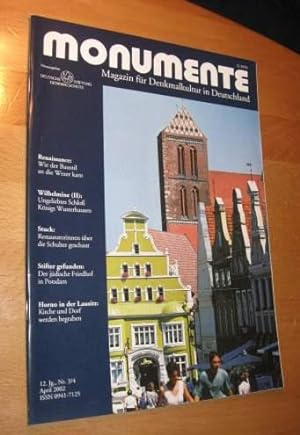 Seller image for Monumente - Magazin fr Denkmalkultur in Deutschland / Deutsche Stiftung Denkmalschutz Nr.3/4 April 2002 for sale by Dipl.-Inform. Gerd Suelmann