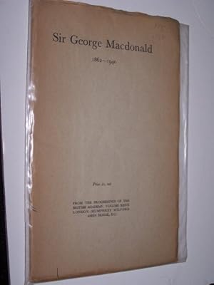 SIR GEORGE MACDONALD