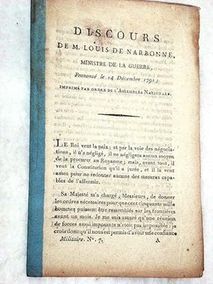 Seller image for Discours prononc le 14 dcembre 1791. for sale by ltimo Captulo S.L.