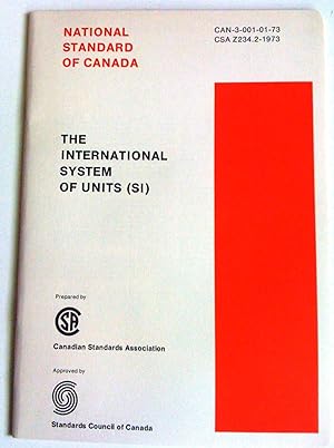 Immagine del venditore per National Standard of Canada: The International System of Units (SI) venduto da Claudine Bouvier