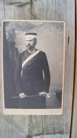 Forfar Rifle Volunteers. A Late 19th Century Cabinet Portrait Photograph of a Lieutenant Colonel ...